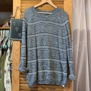 Oversized Rip Curl striped sweater